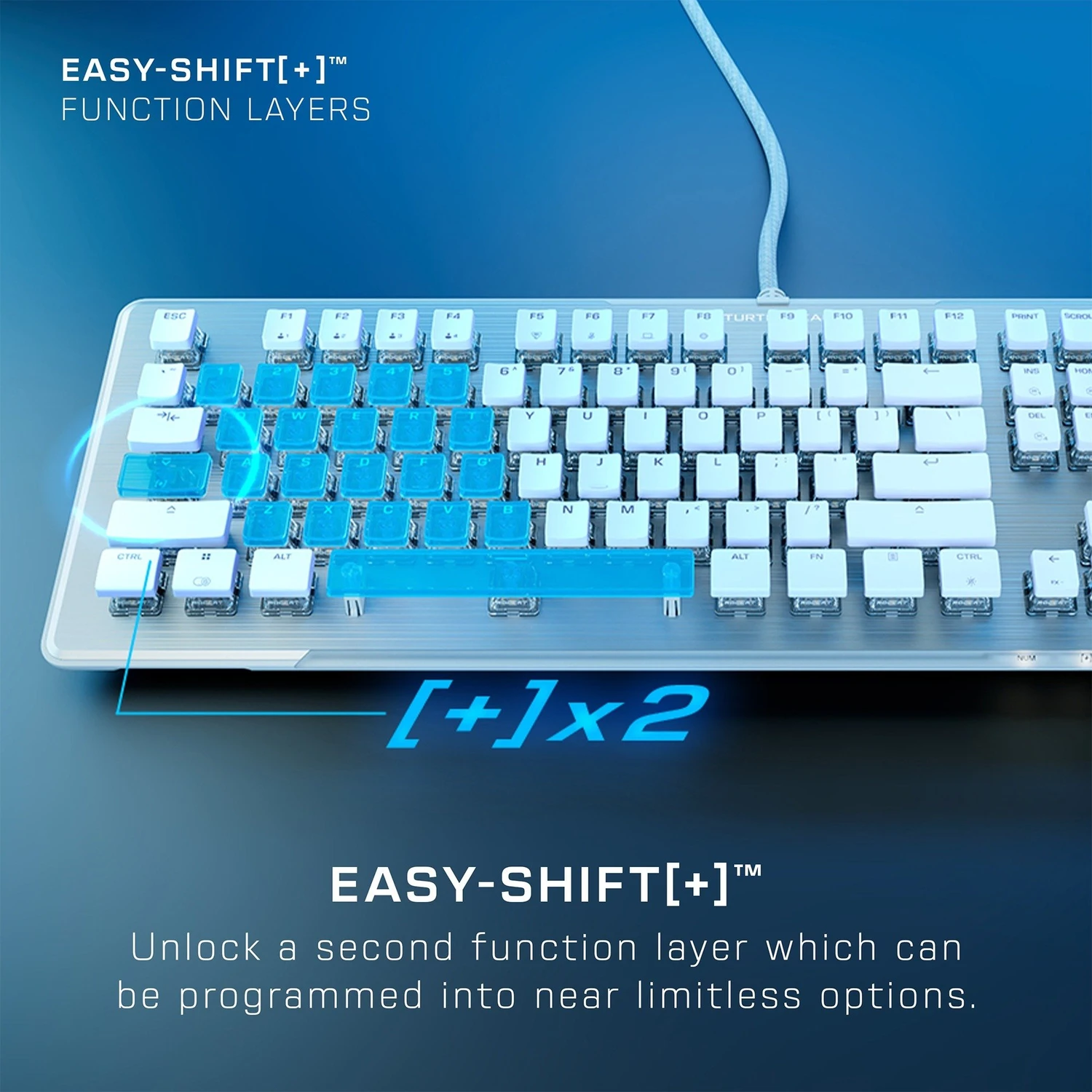 Turtle Beach Vulcan II, weiß, LEDs RGB, TITAN II RED, USB, DE