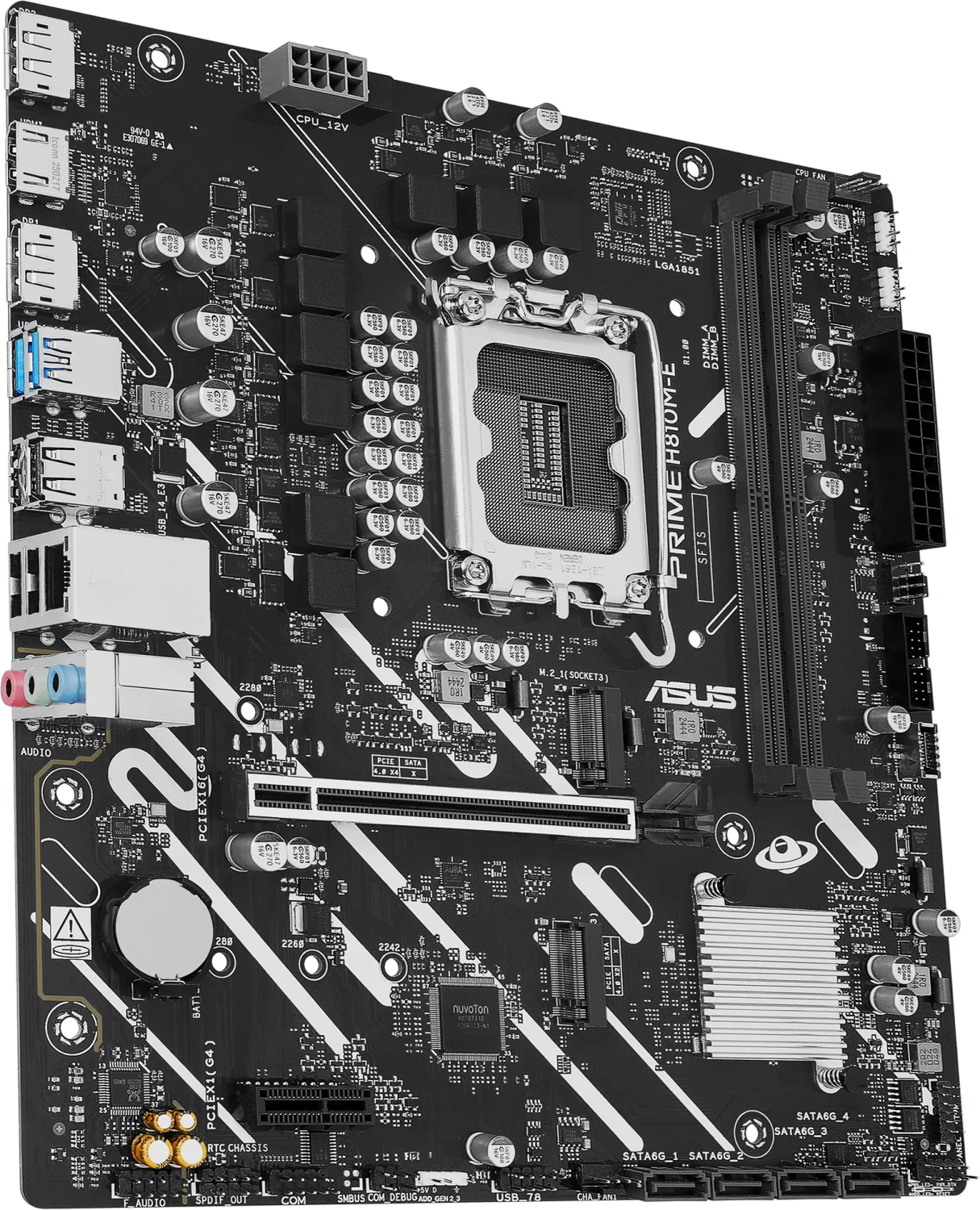 ASUS PRIME H810M-E-CSM Mainboard – Intel H810, LGA1851, DDR5, Micro-ATX