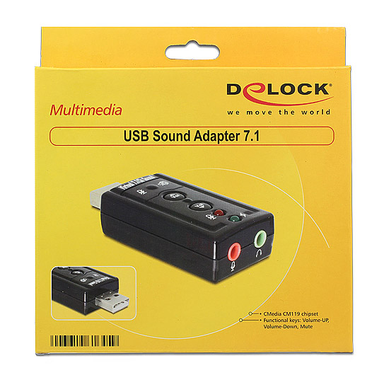 DeLOCK USB Sound Adapter 7.1, USB - 61645