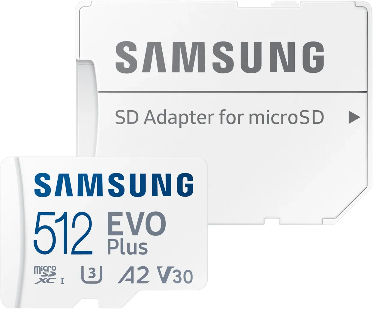 512GB Samsung EVO Plus 2024 R160 microSDXC Kit, UHS-I U3, A2, Class 10