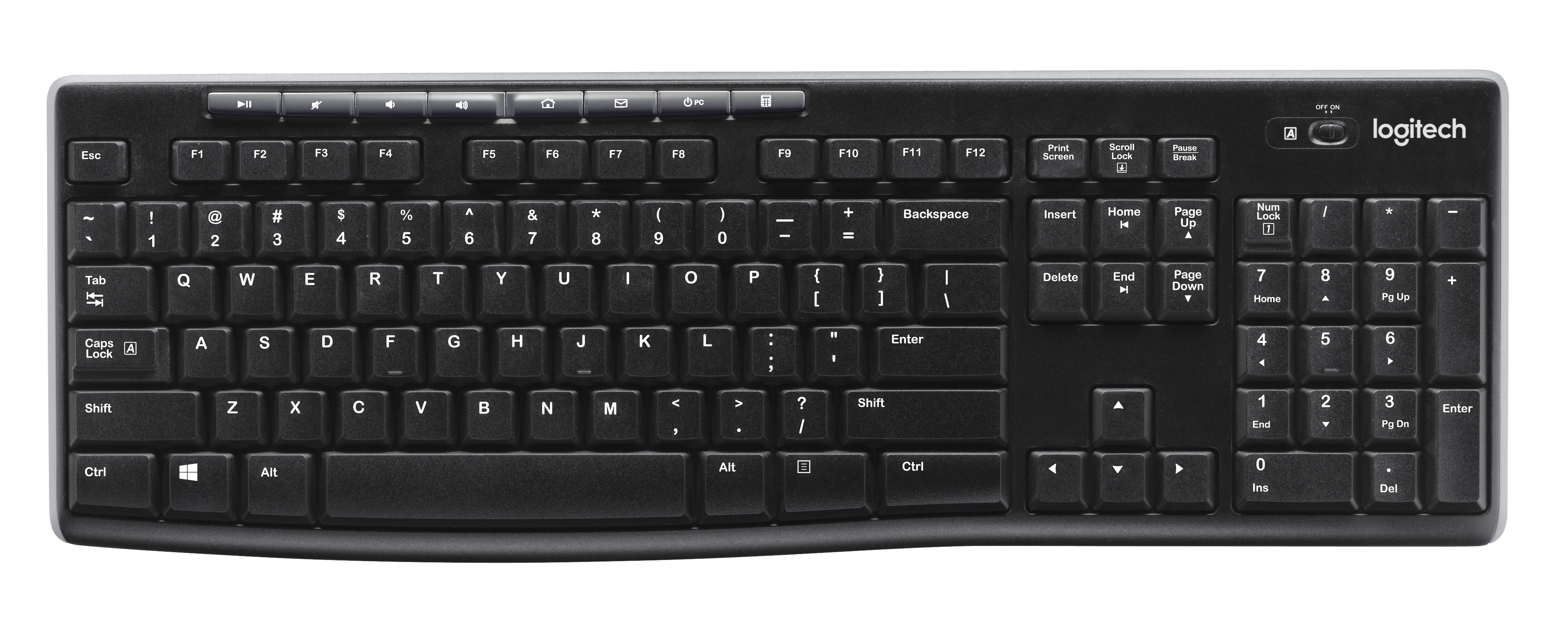 Logitech K270 Wireless Keyboard, USB