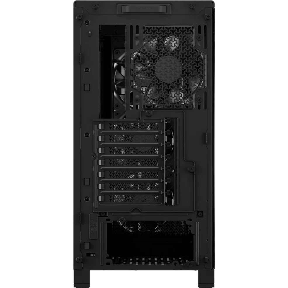 Corsair Frame 4000D RS Wood, schwarz/braun, Glasfenster