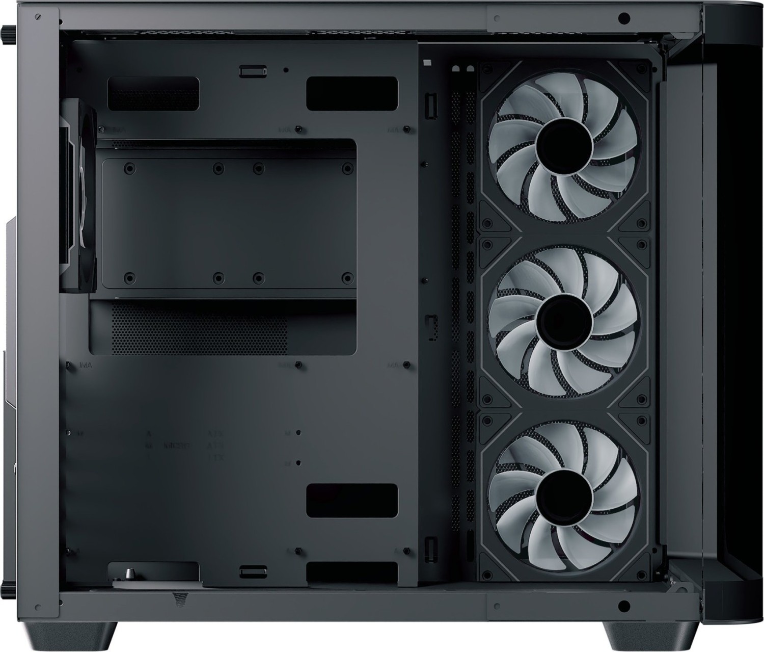 AeroCool P500C Black, Glasfenster