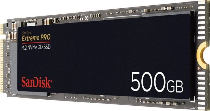 500 GB SanDisk Extreme Pro M.2 NVMe 3D SSD, M.2