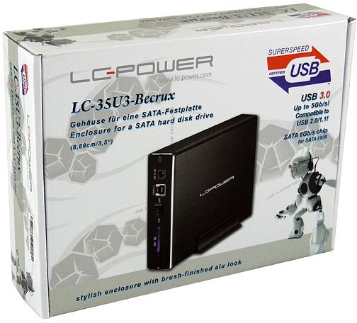 LC-Power LC-35U3-Becrux, externes Festplattengehäuse 3.5", USB 3.0