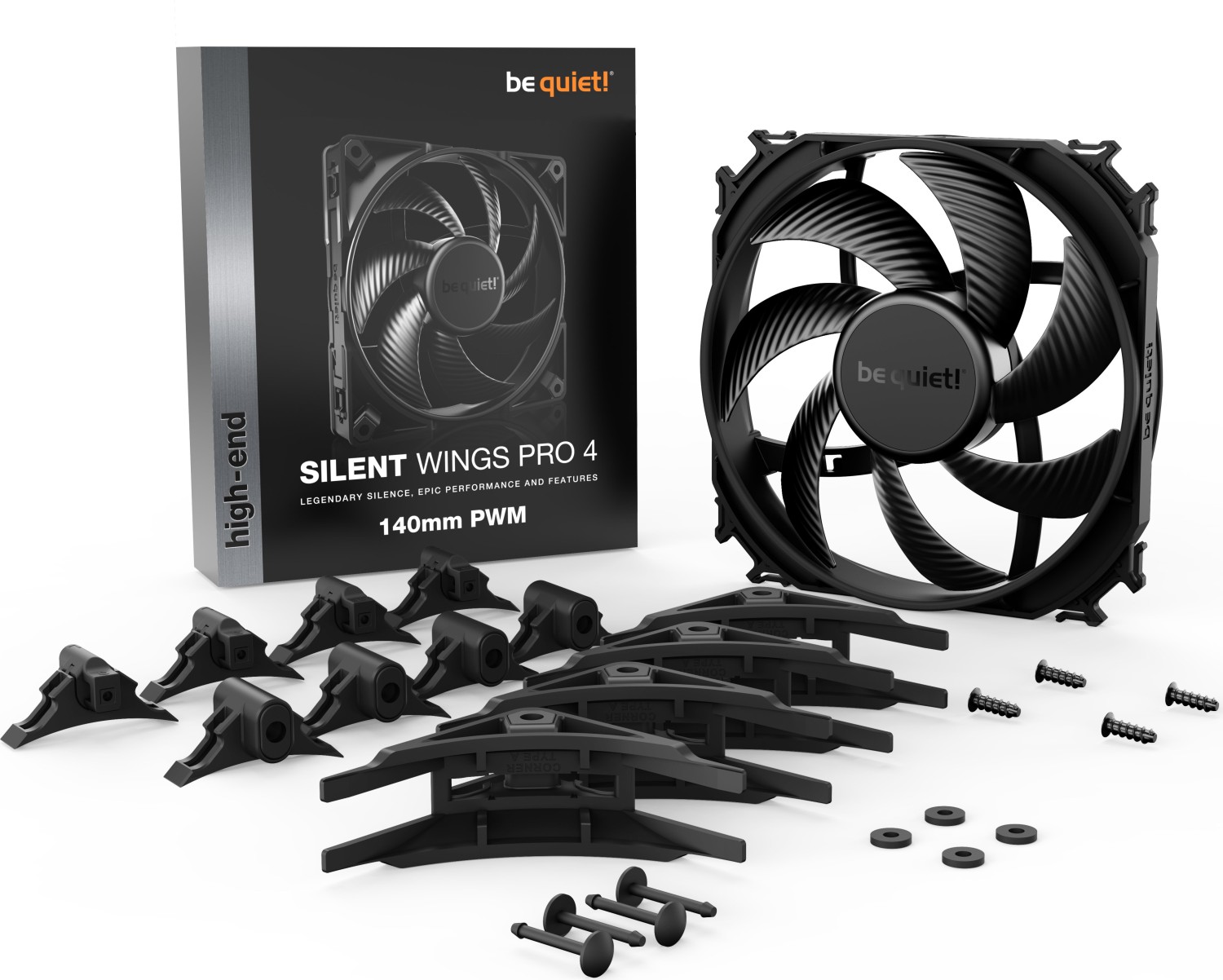 140mm be quiet! Silent Wings Pro 4 PWM - BL099