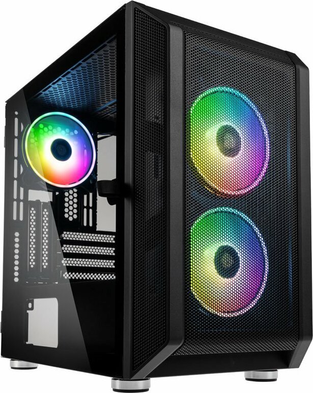 Kolink Citadel Mesh RGB, schwarz, Glasfenster