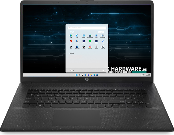 HP 17" Notebook Jet Black AMD 5300U, 8GB RAM, 256GB NVMe SSD, Windows 11 Pro