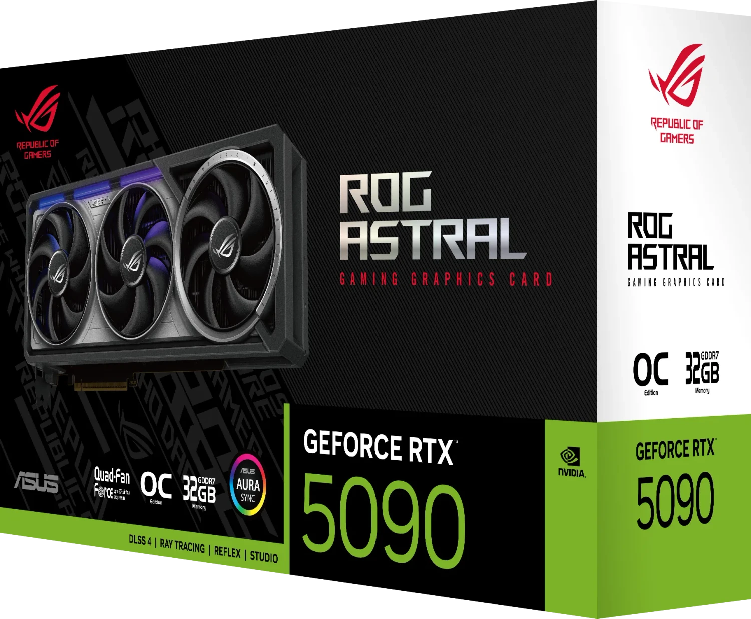 ASUS ROG Astral GeForce RTX 5090 OC, ROG-ASTRAL-RTX5090-O32G-GAMING, 32GB GDDR7, 2x HDMI, 3x DP