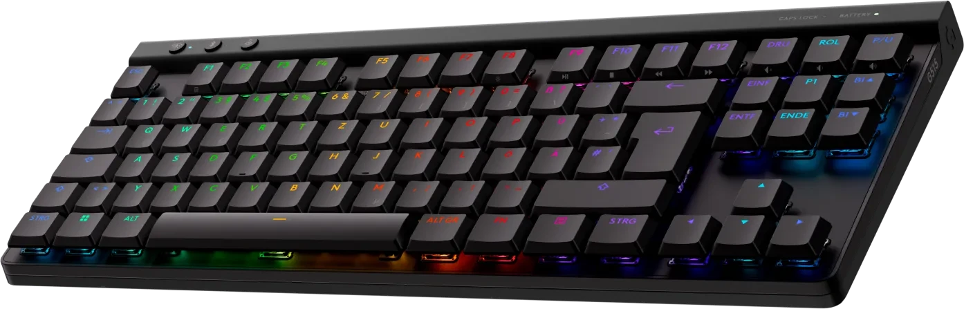 Logitech G515 Lightspeed TKL, schwarz, GL TACTILE, USB/Bluetooth, DE