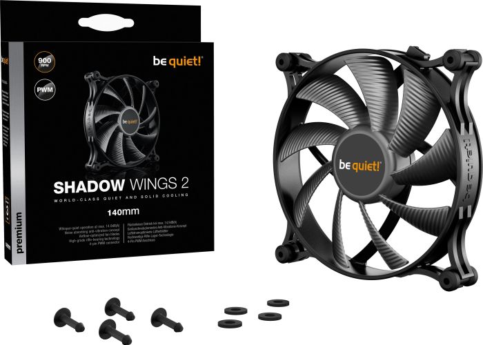 140mm be quiet! Shadow Wings 2 PWM - BL087
