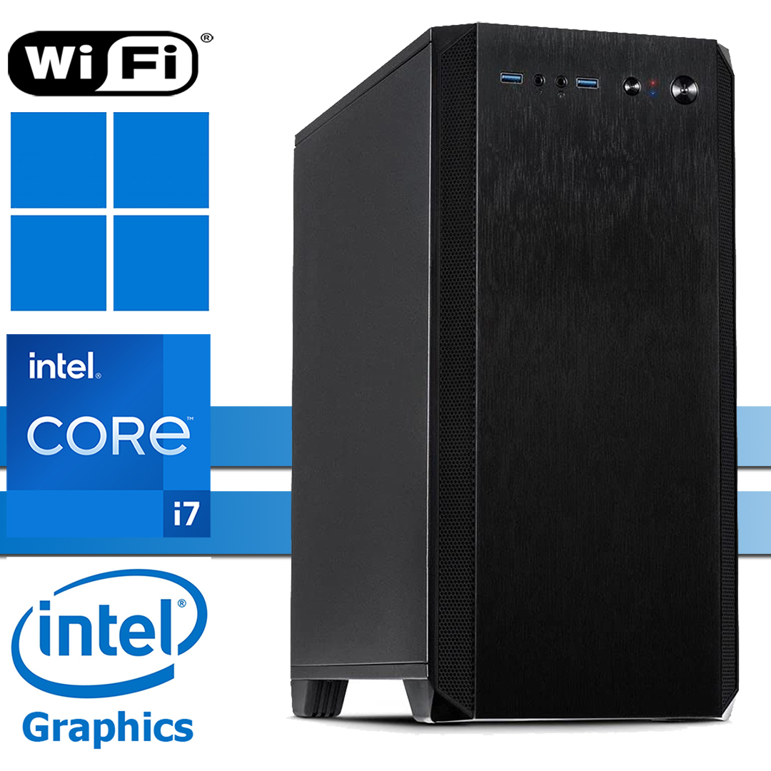 X-Silent PC│Intel i7-12700│16GB RAM DDR4│256GB NVMe SSD│ohne HDD│WiFi│Windows 11 Pro