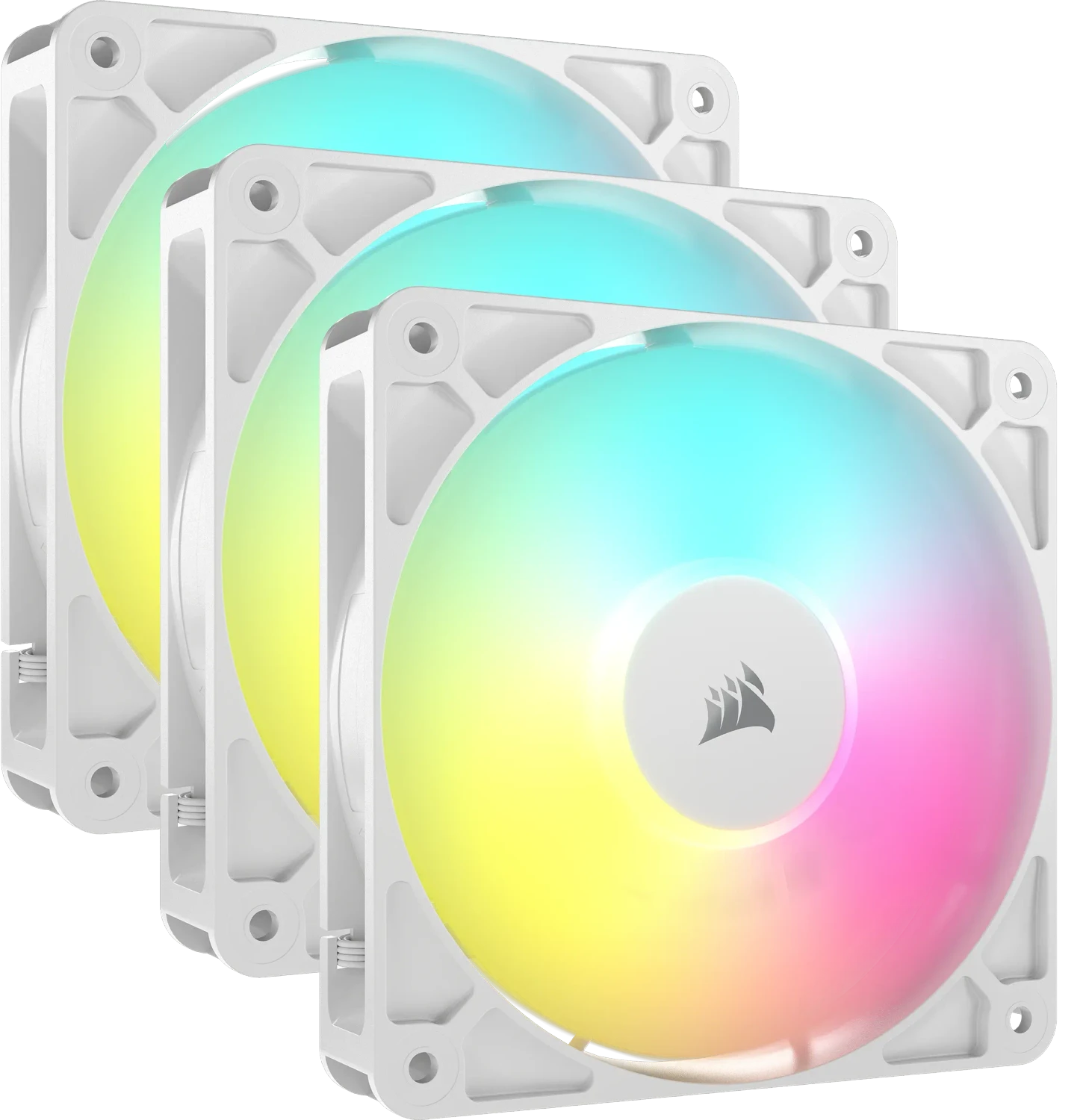 Corsair RS Series RS120 ARGB, weiß, 120mm, 3er-Pack