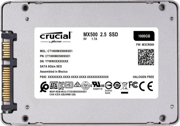 1000 GB Crucial MX500