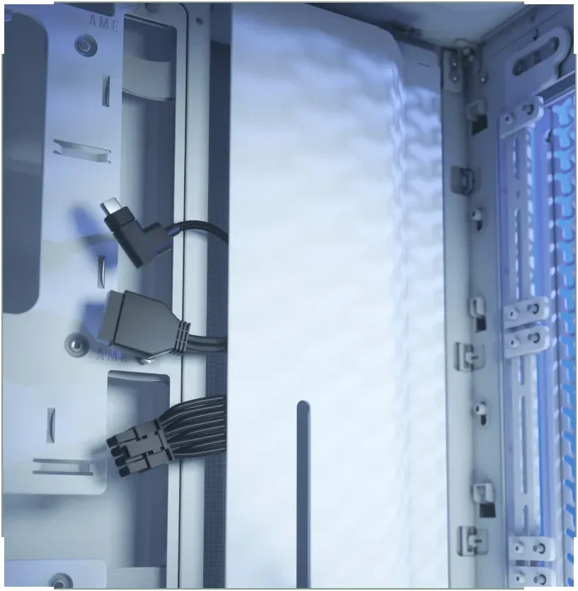 Corsair Frame 4000D RS ARGB, weiß, Glasfenster