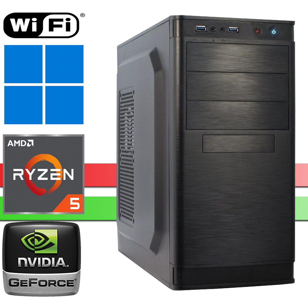 X-Power 3600 Ryzen5: 32GB, 1000GB NVMe SSD, 1000 GB HDD, NVIDIA, WiFi, Windows 11 Pro