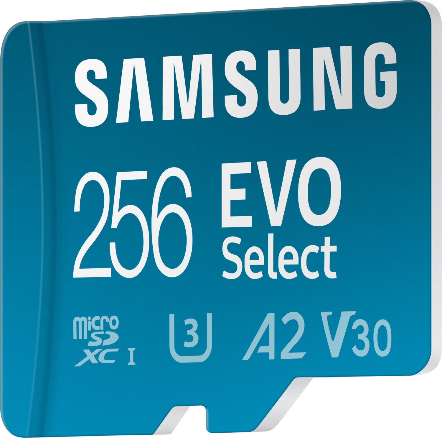256 GB Samsung EVO Select R130 microSDXC, Kit UHS-I U3, A2, Class 10