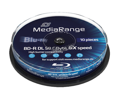 Mediarange BD-R DL 50GB 6x, 10er Spindel - MR507