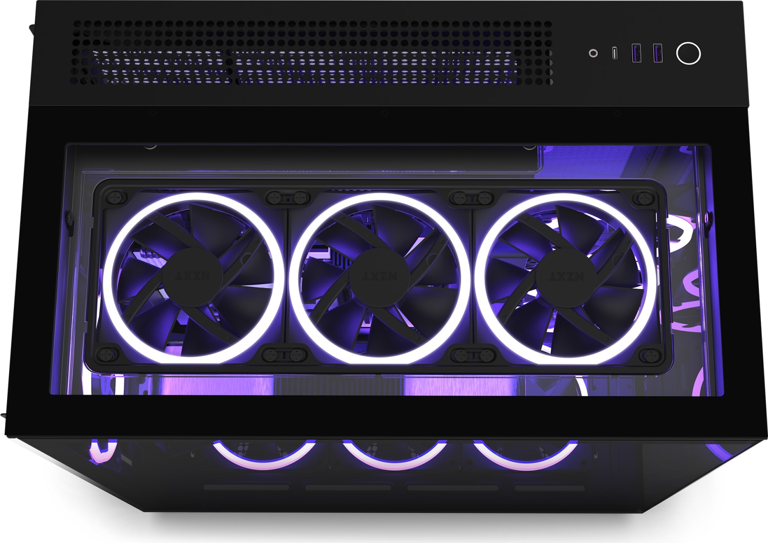 NZXT H9 Elite Black, schwarz, Glasfenster