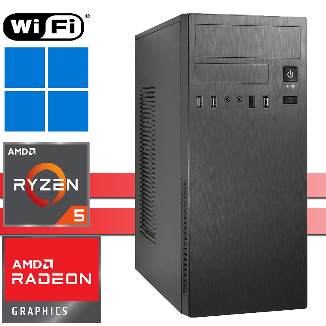 X-Power PC│AMD Ryzen5 5600G│64GB RAM DDR4│2000GB SSD NVMe│4000GB HDD│IT-2812│WiFi│Windows 11 Pro