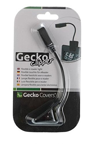 Gecko Covers Click-Leselampe für E-Reader/optimale Lichtverteilung schwarz