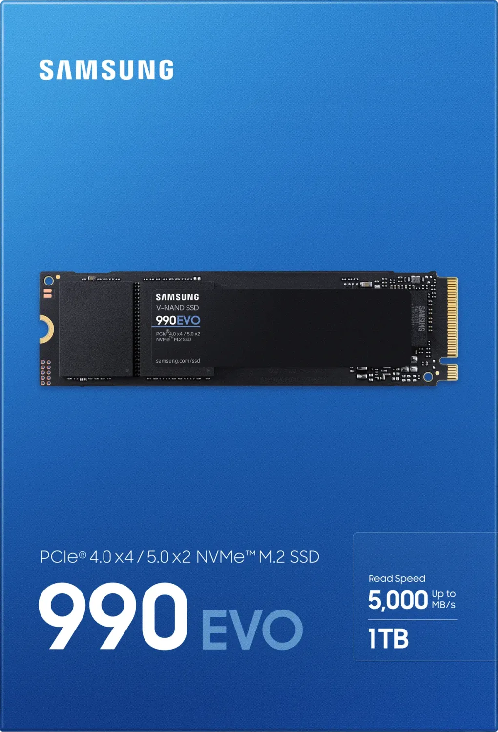 1000 GB Samsung SSD 990 EVO, M.2