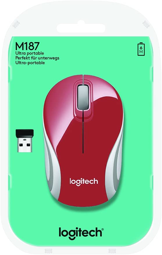 Red 21313 USB Glamour, Logitech M187 | Wireless Mouse Mini