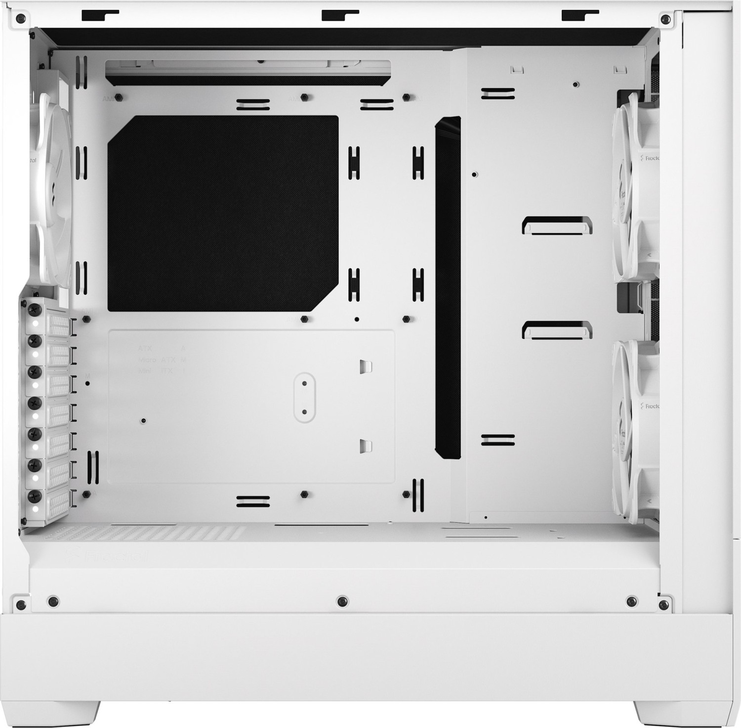 Fractal Design Pop Silent White TG Clear Tint, Glasfenster, schallgedämmt