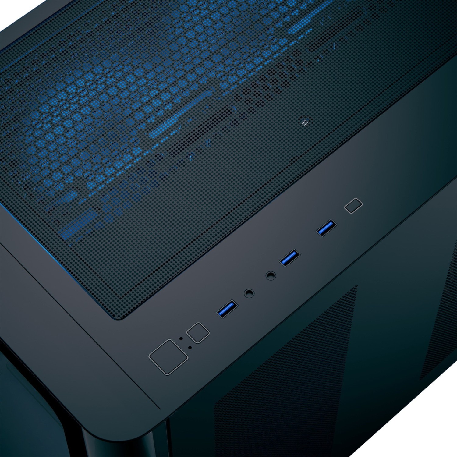 AeroCool P500C Black, Glasfenster
