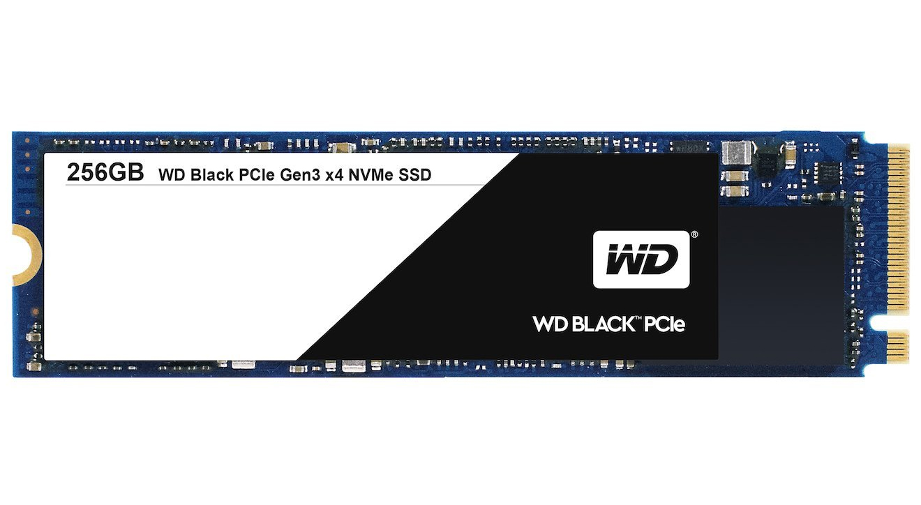 256 GB Western Digital WD Black PCIe SSD, M.2