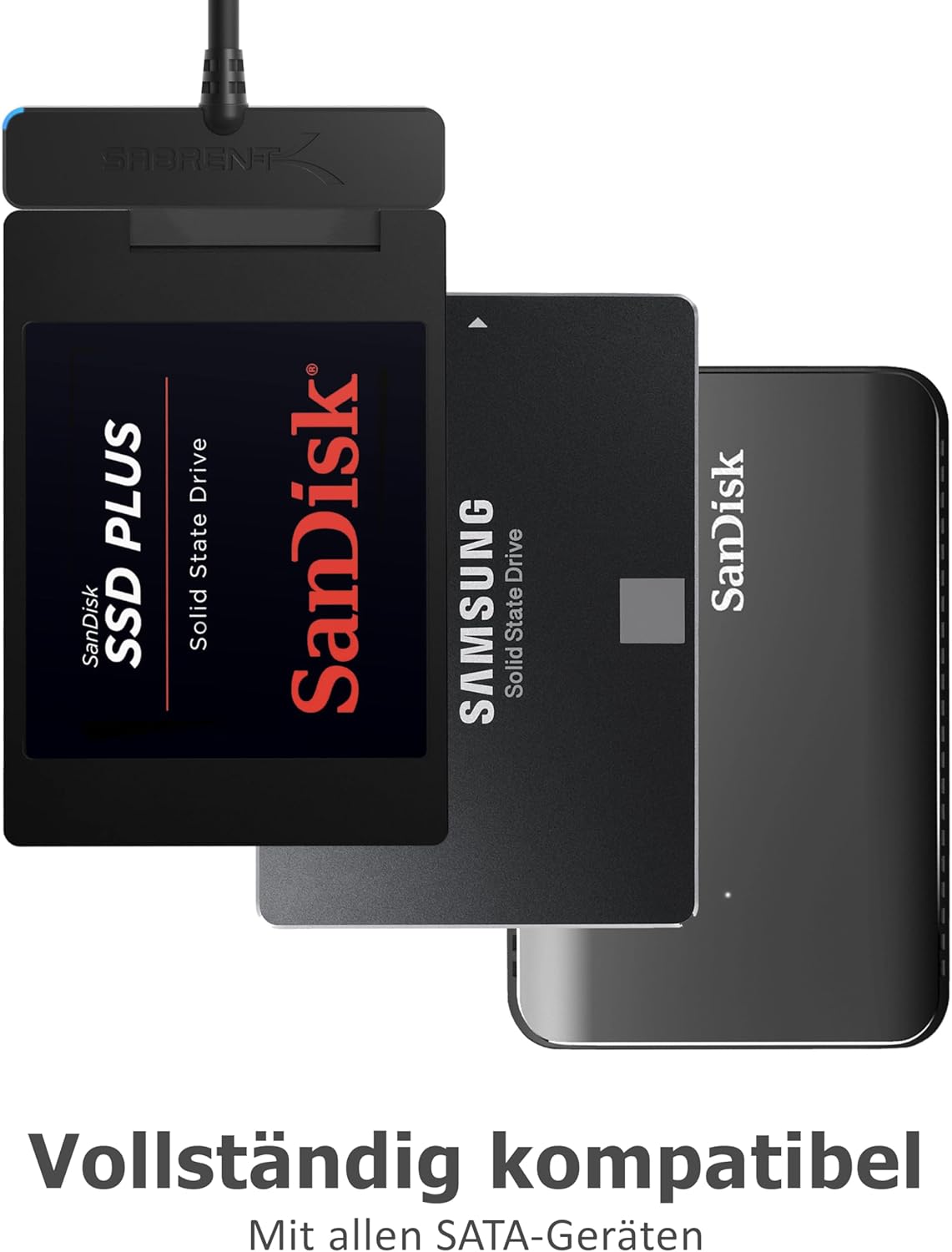 SABRENT SATA USB Adapter SSD HDD 2,5 Zoll Festplattenadapter SABRENT SATA USB Adapter SSD HDD 2,5 Zoll Festplattenadapter