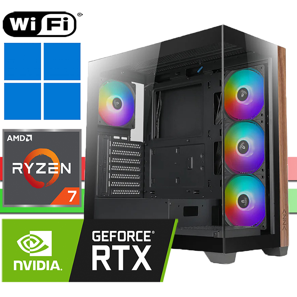 RP│X-Gaming PC│Ryzen 7 9850X3D│RTX4070Ti 16G│bis 64GB RAM DDR5│bis 2TB SSD│bis 4TB HDD│WiFi│Windows 11 Pro