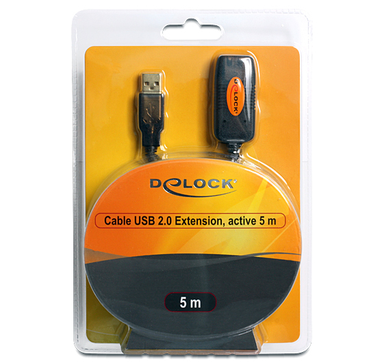 DeLOCK Kabel USB 2.0 aktives Verlängerungskabel A/A, aktiv, 15m - 82689