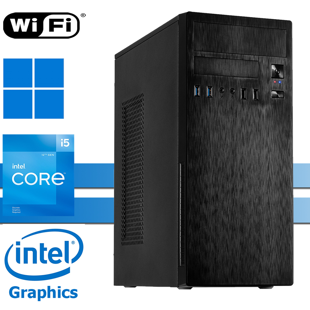 X-Power PC│Intel i5-12400│64GB RAM DDR4│2000GB SSD NVMe│4000GB HDD│WiFi│Windows 11 Pro