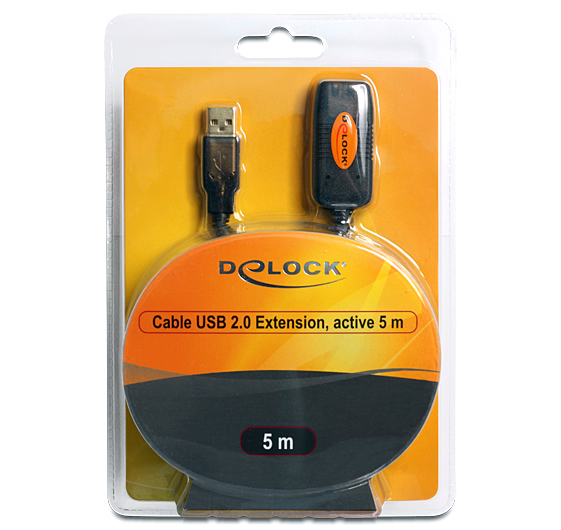 DeLOCK Kabel USB 2.0 aktives Verlängerungskabel A/A, aktiv, 15m - 82689