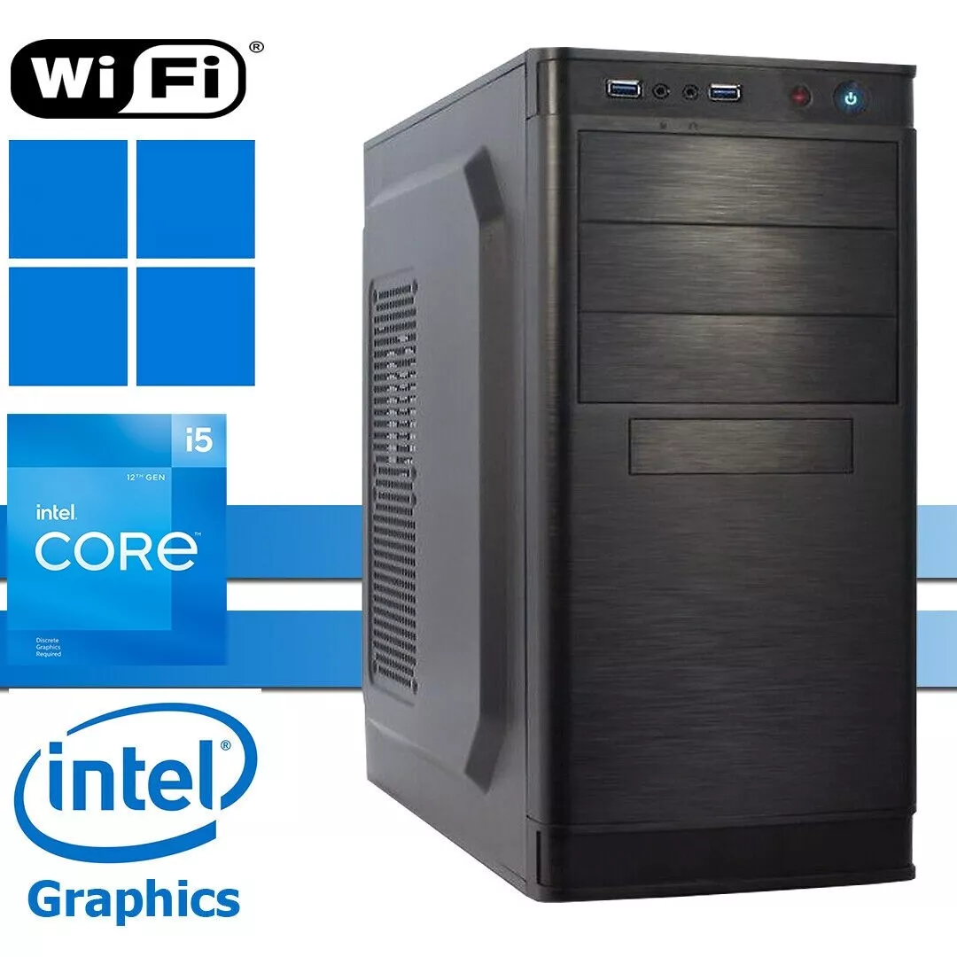 X-Power PC│Intel i5-12400│64GB RAM DDR4│2000GB NVMe SSD│4000GB HDD│WiFi│Windows 11 Pro