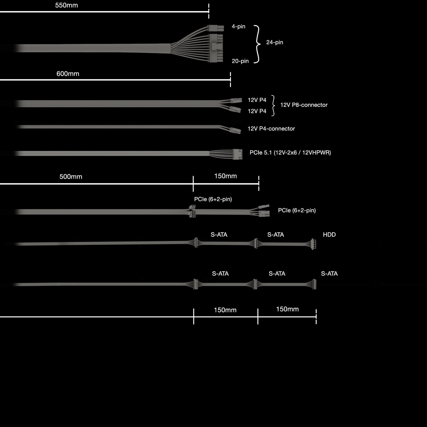 650W be quiet! Pure Power 12 ATX 3.1 - BP002EU