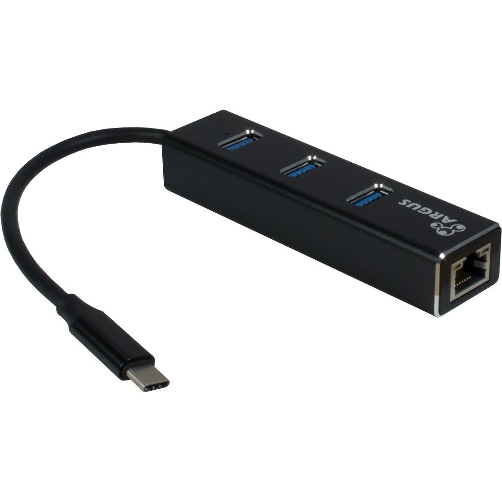 Argus IT-410 LAN-Adapter USB Hub - USB Type C
