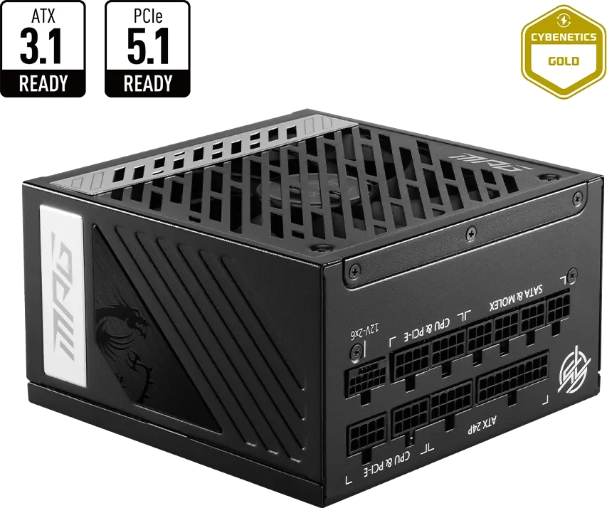 850W MSI MPG A850G PCIE5  ATX 3.1
