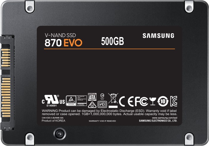 500 GB Samsung SSD 870 EVO
