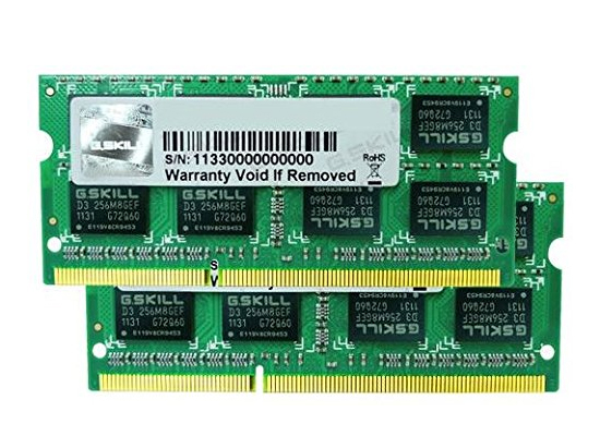 4GB SO-DDR3 PC1066 G.Skill SQ-Series Dimm Kit