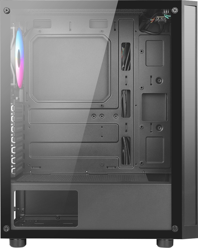 AZZA Spectra Black, schwarz, Glasfenster