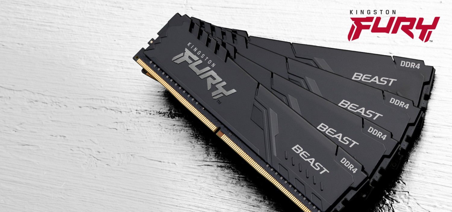 32GB DDR4-3200 Kingston FURY Beast DIMM Kit - KF432C16BBK2/32