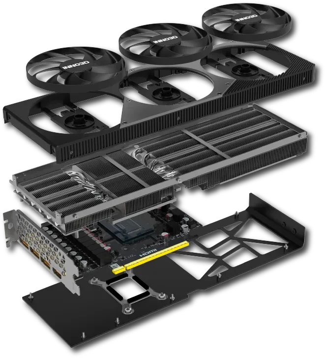INNO3D GeForce RTX 5070 Ti X3 OC, 16GB GDDR7, HDMI, 3x DP