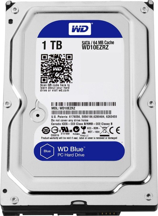 1000 GB Western Digital WD Blue WD10EZRZ