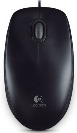 Logitech B100 Optical Mouse Black, USB