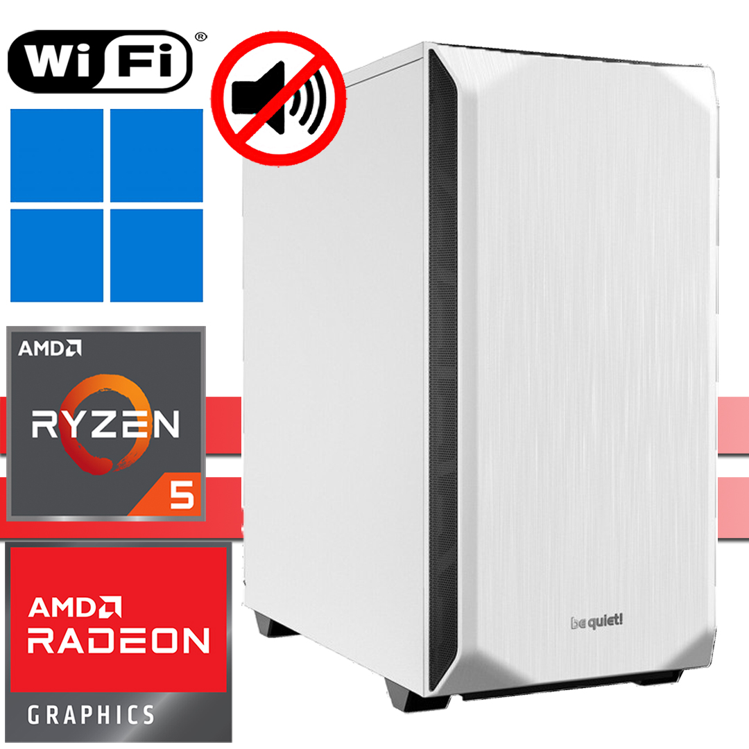 X-Silent PC│AMD Ryzen 5 8600G│bis 64GB RAM DDR5│bis 2TB SSD│bis 4TB HDD│WiFi│Windows 11 Pro