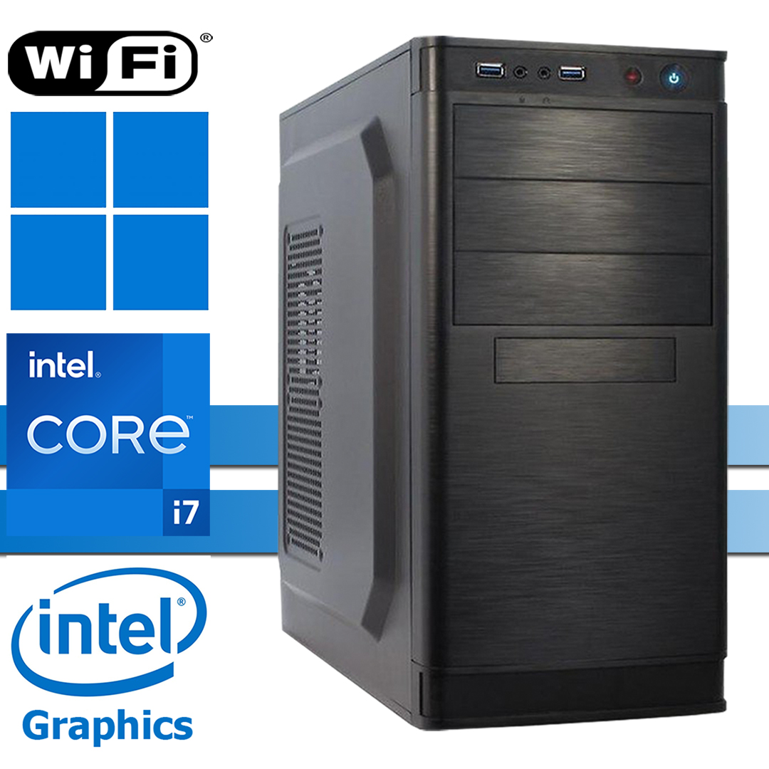 X-Power PC│Intel i7-12700│16GB RAM DDR4│256GB SSD NVMe│ohne HDD│IT-2812│WiFi│Windows 11 Pro