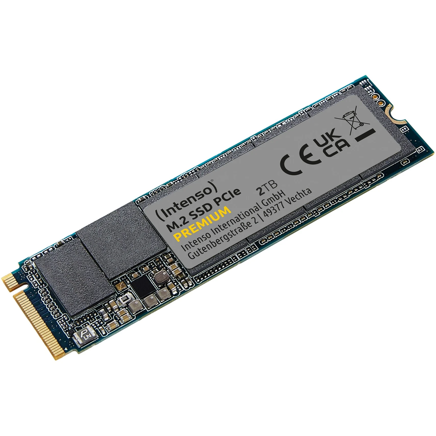 2000 GB Intenso PCIe PREMIUM SSD, M.2 2280 / M-Key / PCIe 3.0 x4