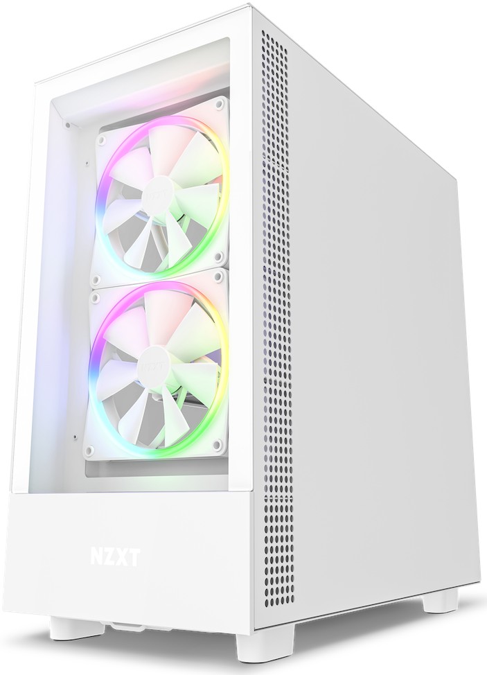 NZXT H5 Elite, weiß, Glasfenster
